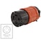 Ac Works Locking Connector, L15-30R, 30 A, 250V AC, Three Phase, 2 Pole, Yellow ASL1530R - alternate 5